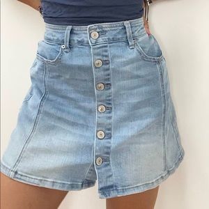 american eagle denim skirt